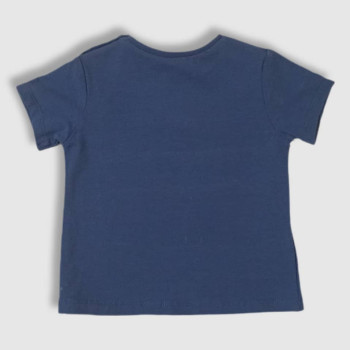 Baby Round Neck T-Shirt , Fashion Print, Blue