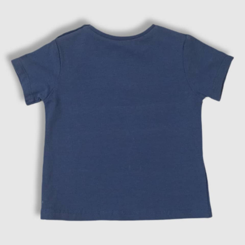 Baby Round Neck T-Shirt , Fashion Print, Blue
