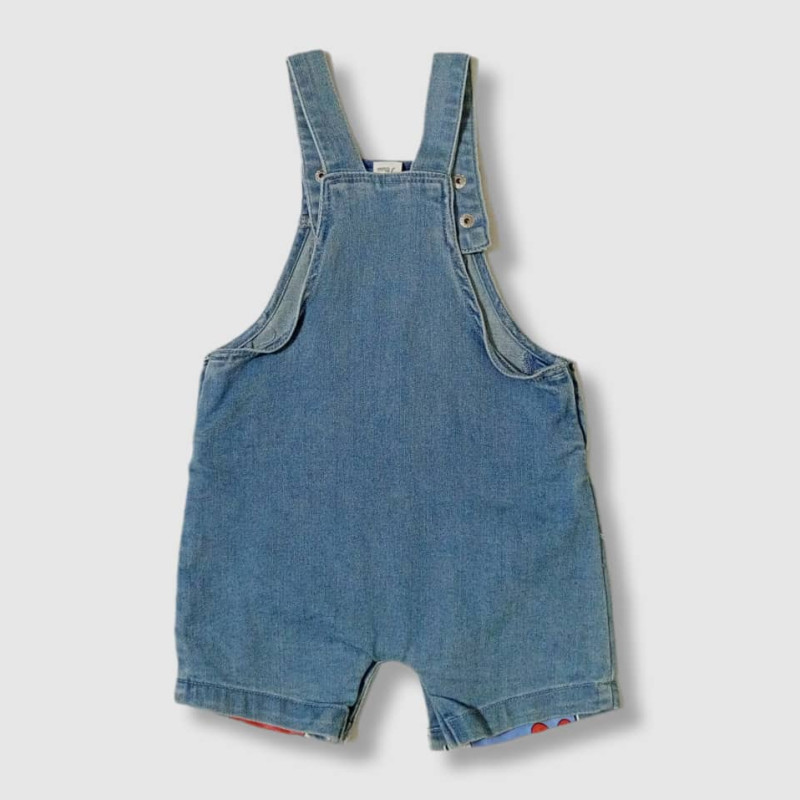 Baby Cotton Denim Sleeveless Overalls/Dungaress, Fashion Mickey Donald Print