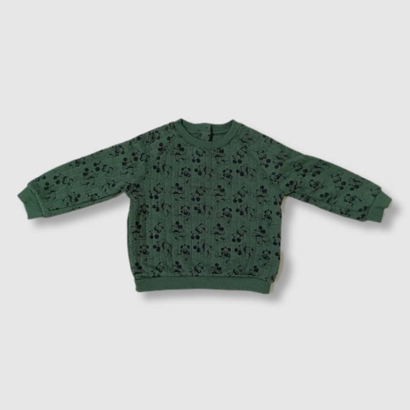 Baby Sweat Set, Fashion Cartoon Print, Green