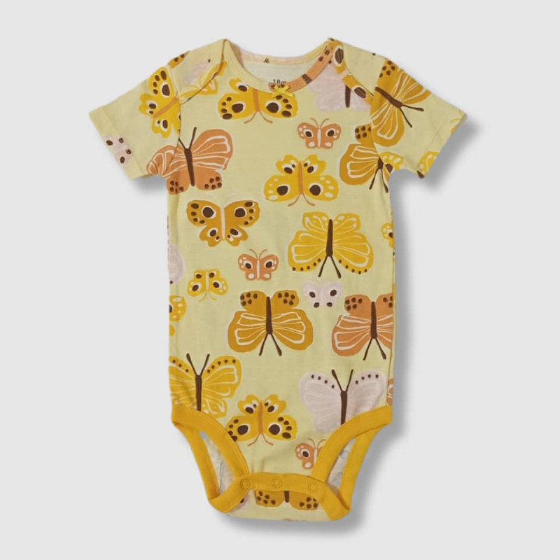Baby 3Pcs Set, Fashion Print, Blue & Yellow Colour