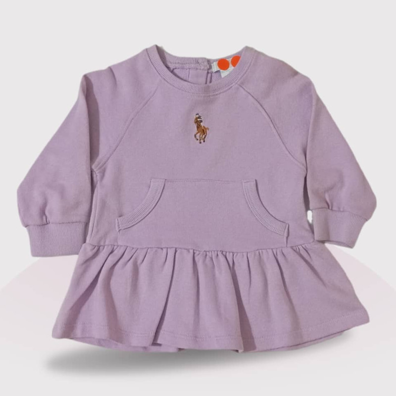 Baby Sweater, Fashion Embroidery, Purple