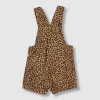 Baby Overalls/Dungarees Set,Fashion Cat Embroidery, Brown